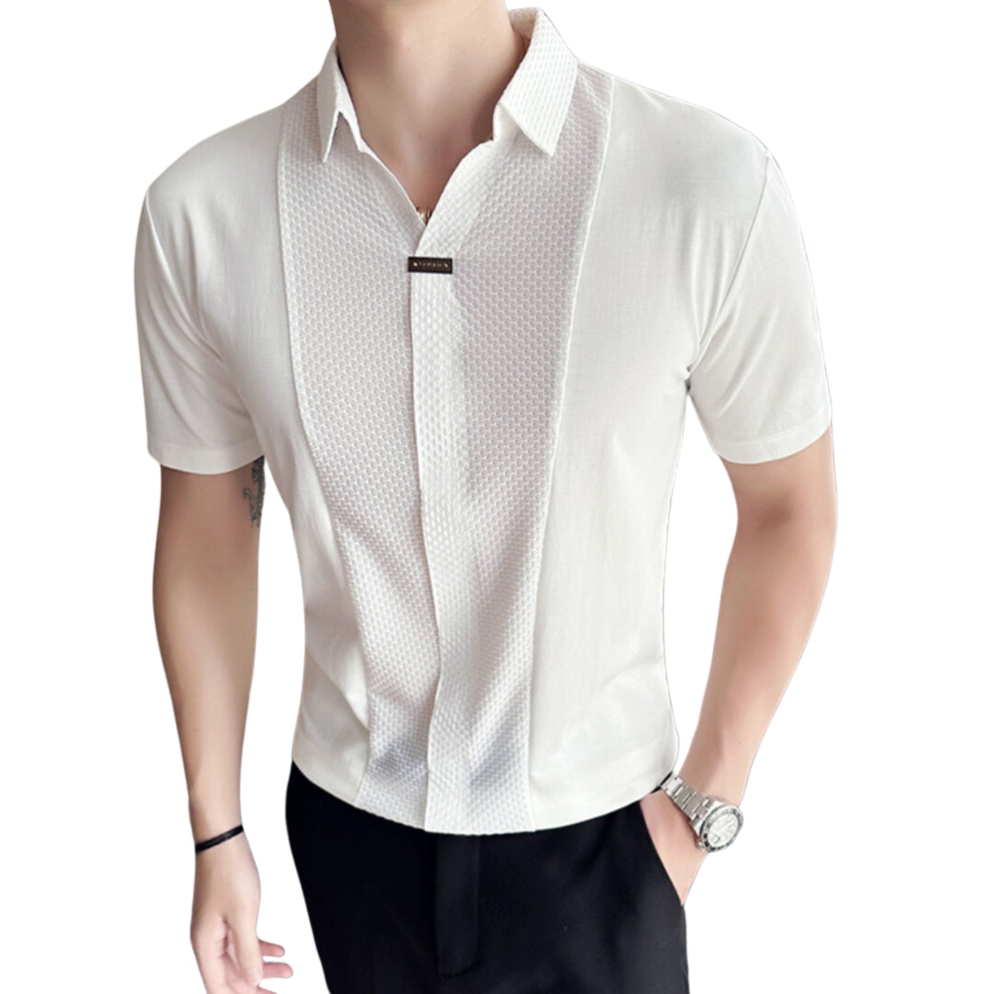 Tshirt Polo High Elastic V Neck Summer
