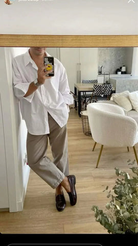 Cliente satisfeito usando nossas roupas