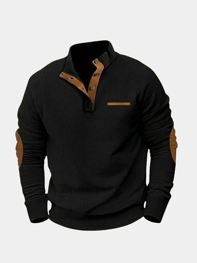 Monaco Casual Henley Pullover
