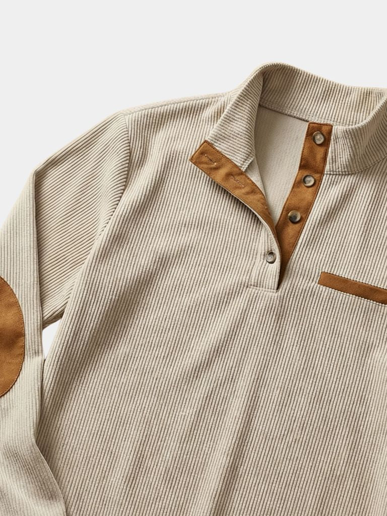Monaco Casual Henley Pullover