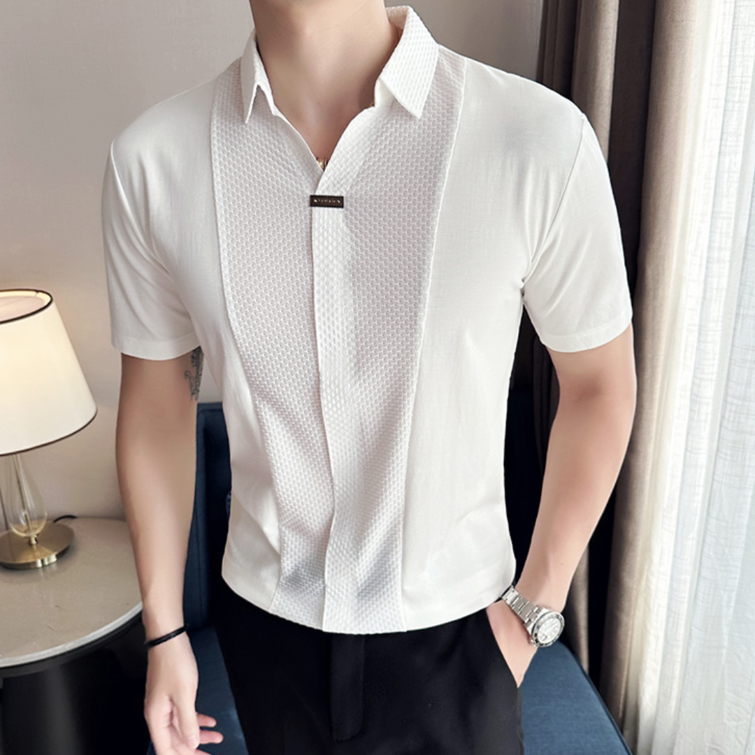 Tshirt Polo High Elastic V Neck Summer