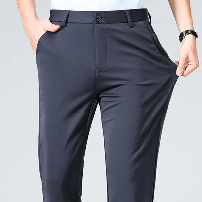 Men's Smart Casual Pants Elastic