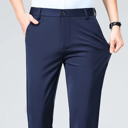 Men's Smart Casual Pants Elastic