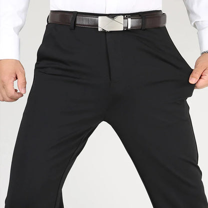 Men's Smart Casual Pants Elastic