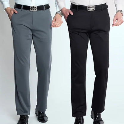 Men's Smart Casual Pants Elastic